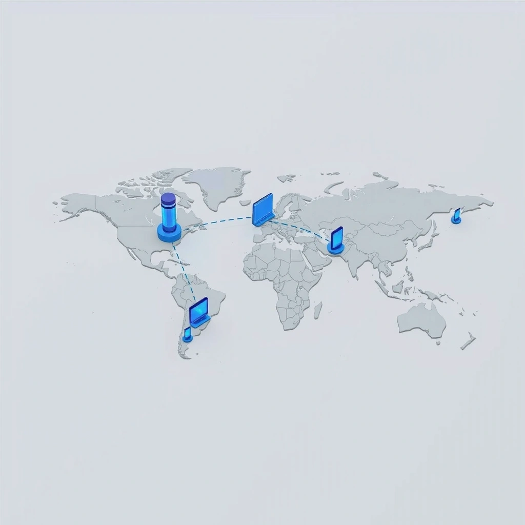 Global data transfer network